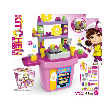 Crianças Brinquedo Cozinha DIY Blocos Toy (H5931055)